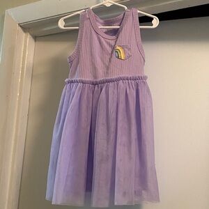 Wonder Nation Lavender Dress with Rainbow Detail